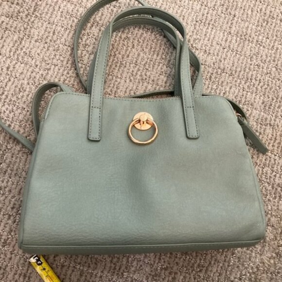 Lauren Conrad Green Purse 3 Compartments with Shoulder Strap - Picture 7 of 7